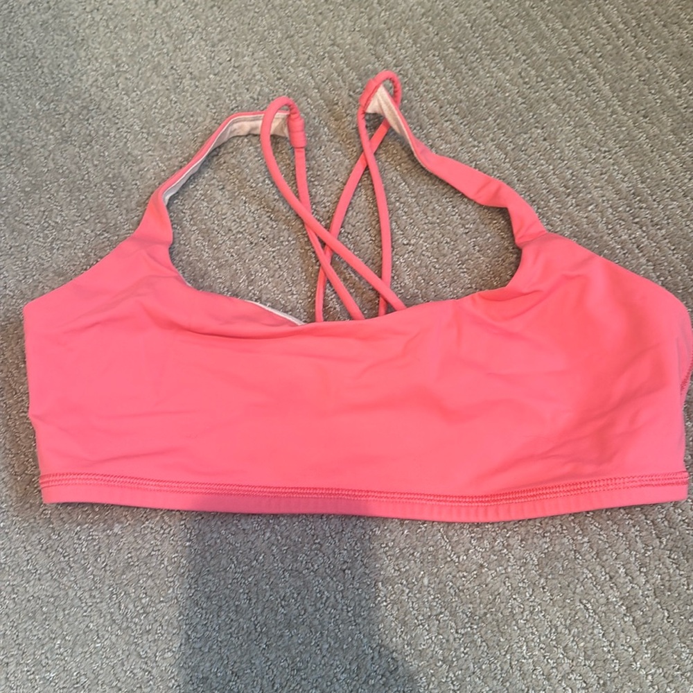 Sports Bra lulu lemon hot pink